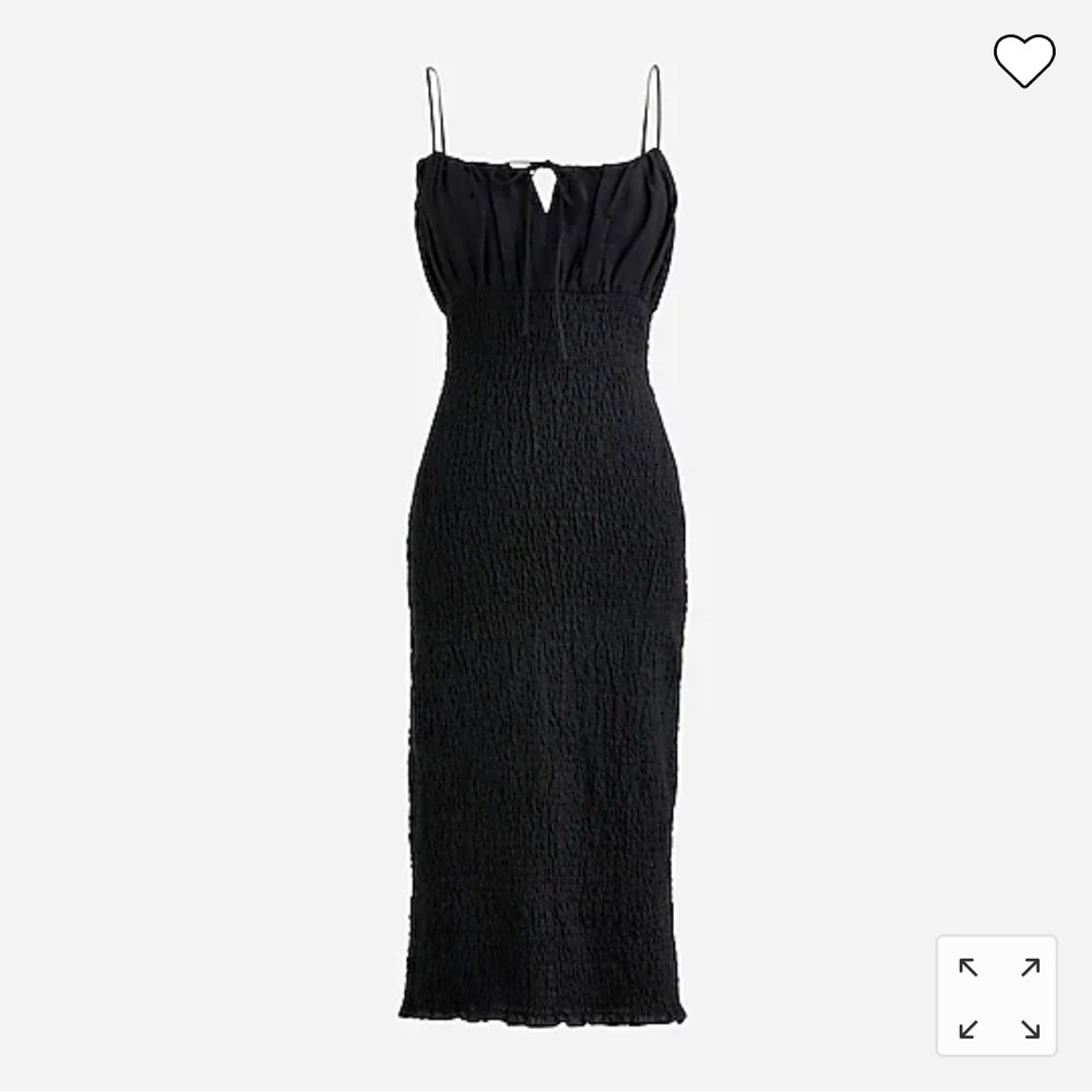 NWT J.Crew Smocked Linen Dress (Petite)
